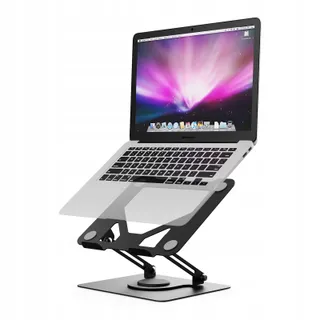 GRIFEMA Laptopstandaard 360° Verstelbaar Opvouwbaar Zwart — miniatuur 1