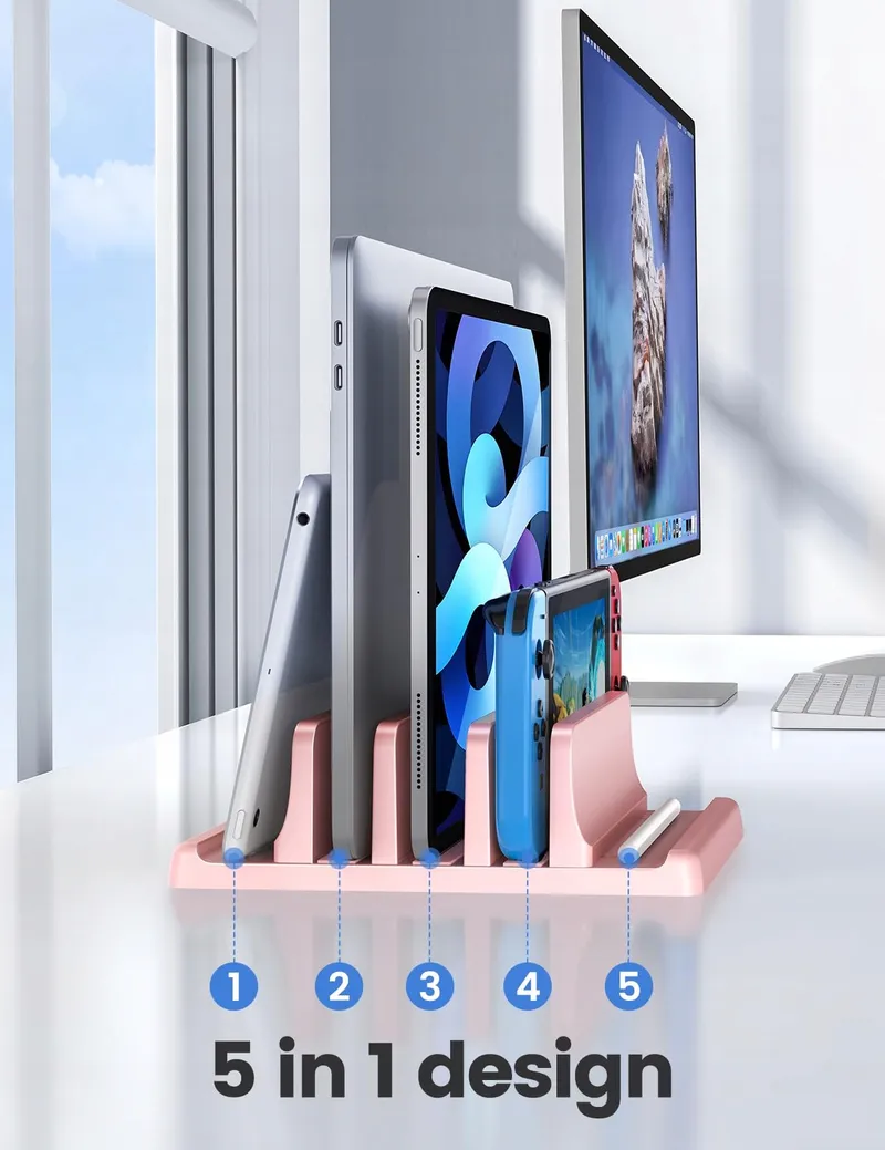 VAYDEER Verticale Laptopstandaard 5-in-1 Verstelbaar 17 Inch — foto 3