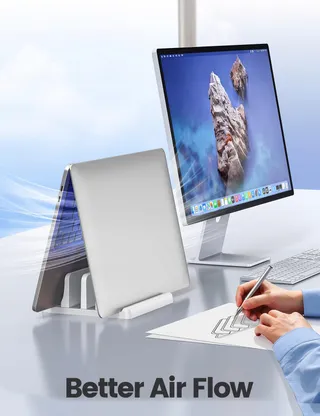 VAYDEER Laptopstandaard 4-in-1 Dubbele Houder MacBook iPad — miniatuur 3