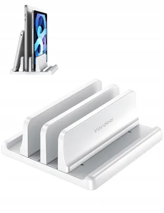 VAYDEER Laptopstandaard 4-in-1 Dubbele Houder MacBook iPad — miniatuur 1