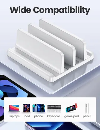 VAYDEER Laptopstandaard 4-in-1 Dubbele Houder MacBook iPad — miniatuur 5