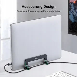 UGREEN Verticale Laptopstandaard Aluminium Thermisch Ruimtebesparend — miniatuur 8