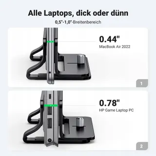 UGREEN Verticale Laptopstandaard Aluminium Thermisch Ruimtebesparend — miniatuur 6