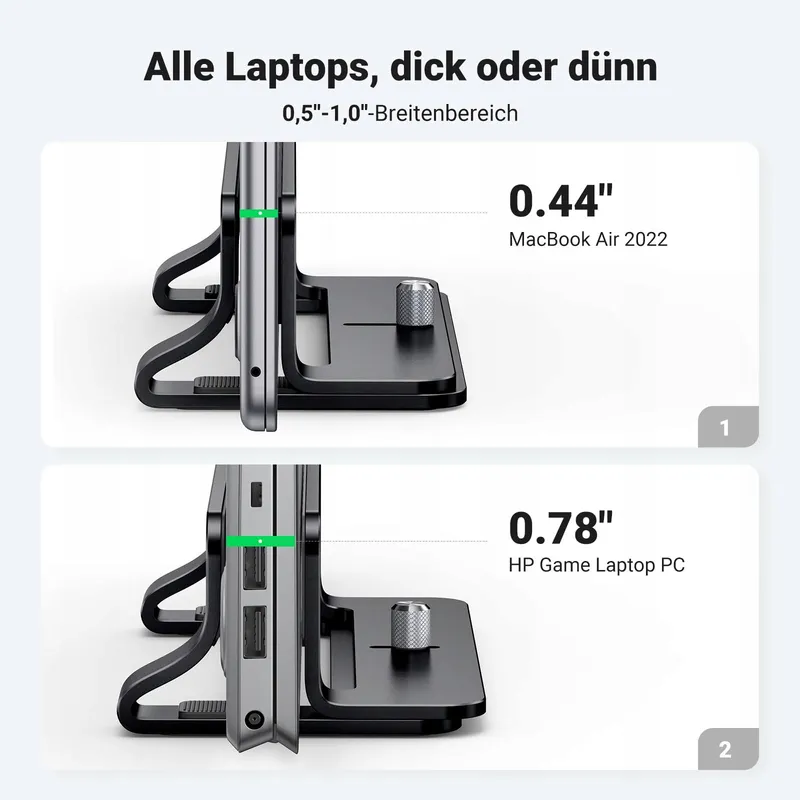 UGREEN Verticale Laptopstandaard Aluminium Thermisch Ruimtebesparend — foto 6