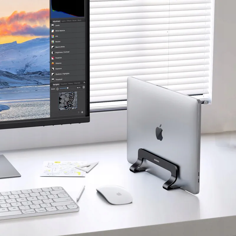 UGREEN Verticale Laptopstandaard Aluminium Thermisch Ruimtebesparend — foto 2