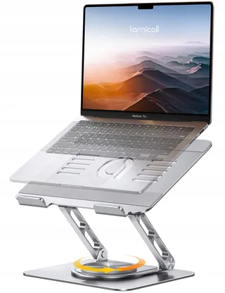LAMICALL Laptopstandaard Draaibaar Aluminium Voor Kantoor 10-17 Inch — miniatuur 1