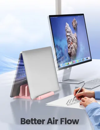 VAYDEER Verticale Laptopstandaard 4-in-1 MacBook Tablets — miniatuur 3