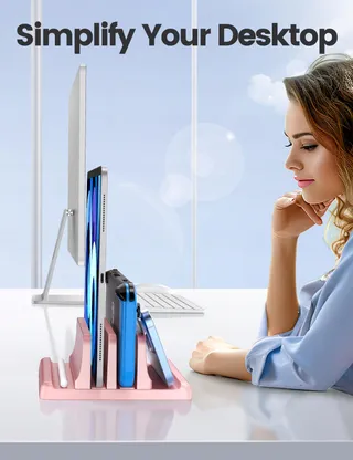 VAYDEER Verticale Laptopstandaard 4-in-1 MacBook Tablets — miniatuur 6