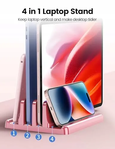 VAYDEER Laptopstandaard 4-in-1 Verstelbaar MacBook iPad — foto 2