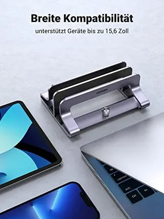 UGREEN Verticale Laptopstandaard Aluminium 2 Sleuven MacBook iPad — miniatuur 7