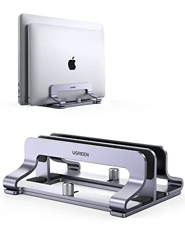 UGREEN Verticale Laptopstandaard Aluminium 2 Sleuven MacBook iPad — foto 1