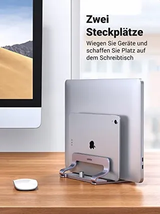 UGREEN Verticale Laptopstandaard Aluminium 2 Sleuven MacBook iPad — miniatuur 5