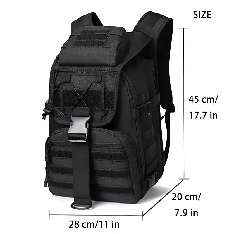 CINGHI LUSSO Waterdichte Tactische Rugzak 35L Camping Wandelen — foto 2