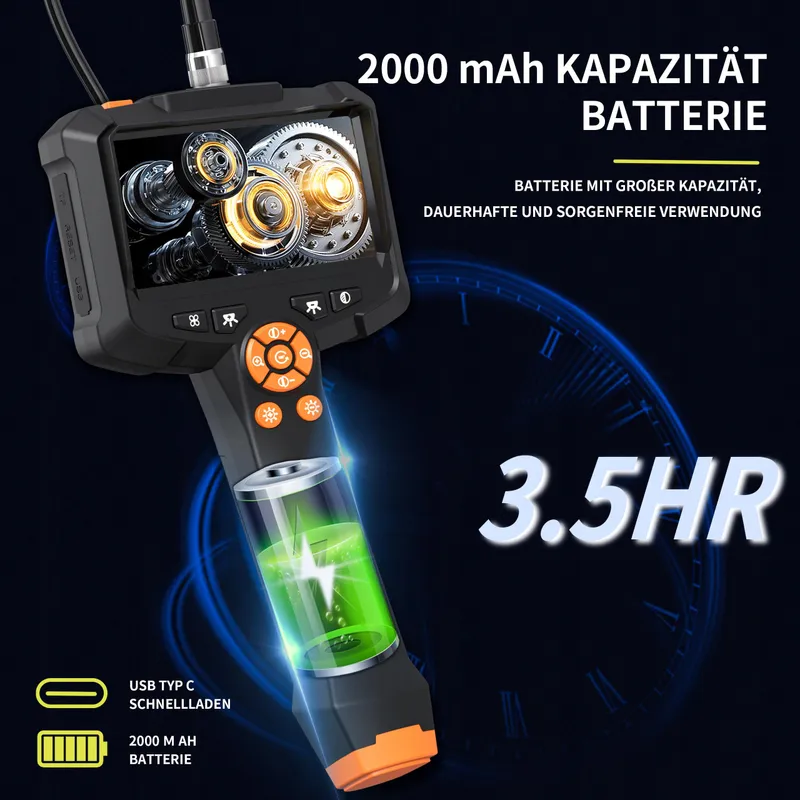 DAXIONGMAO Endoscoopcamera 4,3 Inch IP67 Waterdicht 1080P HD 5m — foto 4