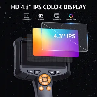DAXIONGMAO Endoscoopcamera 4,3 Inch IP67 Waterdicht 1080P HD 5m — miniatuur 3