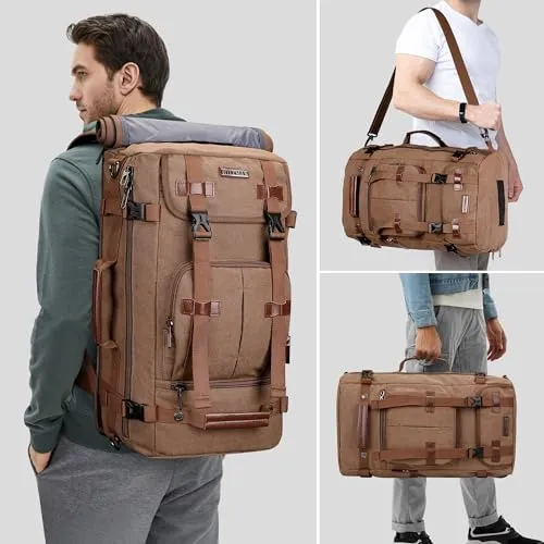 WITZMAN Vintage Canvas Reisrugzak Laptop 17 Inch Uniseks — foto 2