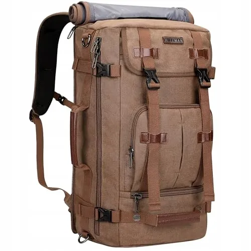 WITZMAN Vintage Canvas Reisrugzak Laptop 17 Inch Uniseks — foto 1