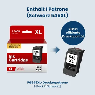 CANON 545 XL Zwarte Cartridge Compatibel Pixma TS3350 MG2550s — miniatuur 5