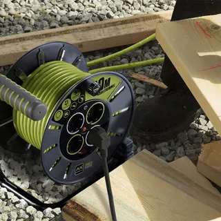 MASTERPLUG PRO-XT Kabelhaspel 25m 4 Stopcontacten Thermobeveiliging — miniatuur 7