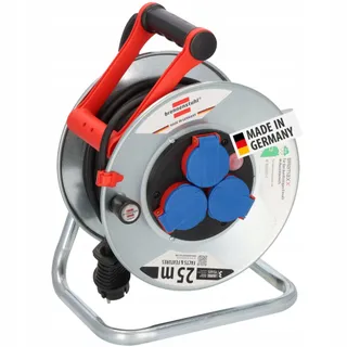 BRENNENSTUHL Garant S Kabelhaspel 25m IP44 Staal Buiten Zilver — miniatuur 1