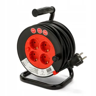 Velamp Kabelhaspel 15m 4 Stopcontacten H05VV-F 3G1.5mm2 — miniatuur 2