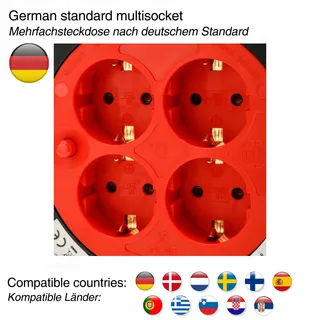 Velamp Kabelhaspel 15m 4 Stopcontacten H05VV-F 3G1.5mm2 — miniatuur 3
