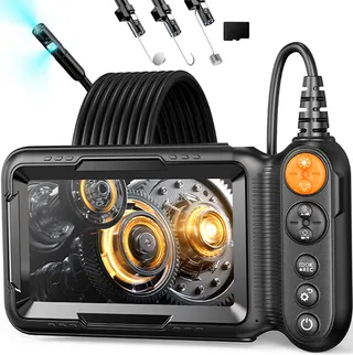 DUAL LENS Endoscoopcamera 10m 5 Inch Scherm 1080P Waterdicht