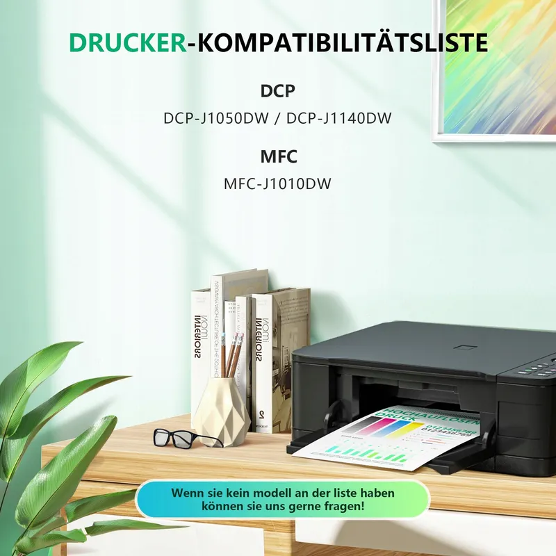 NEWLIFT LC421XL Inktcartridges voor Brother DCP-J1050DW 4 Kleuren — foto 2