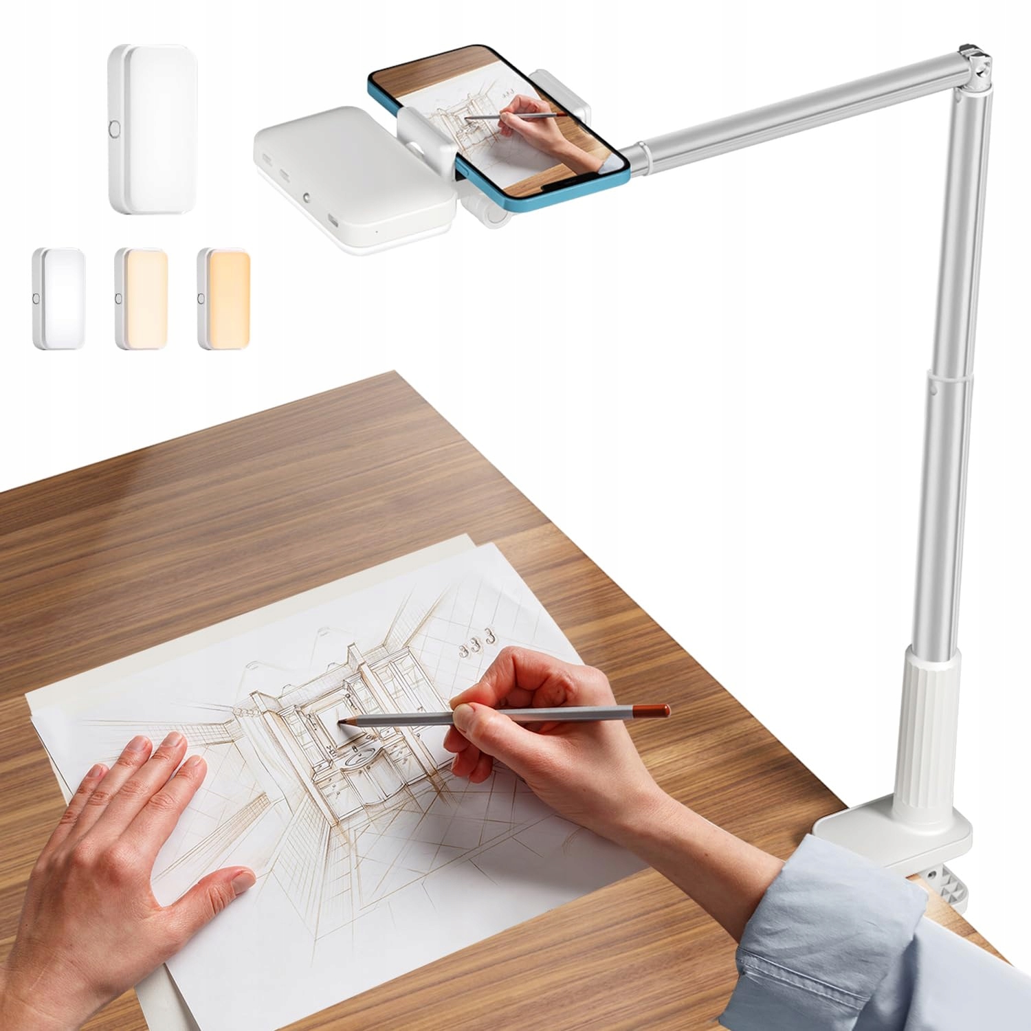 YAYUSI Telefoonhouder met LED Ringlicht Video Opname