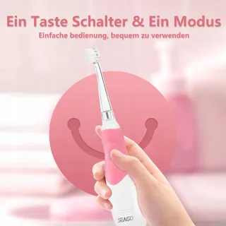 SEAGO SG-513 Elektrische Tandenborstel Kinderen LED Timer IPX7 Roze — miniatuur 7