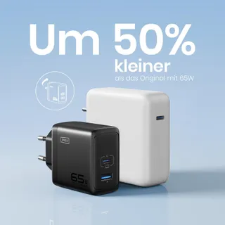 INIU 65W USB C Oplader GaN II 2-Poorts Compact Snelladen — miniatuur 4
