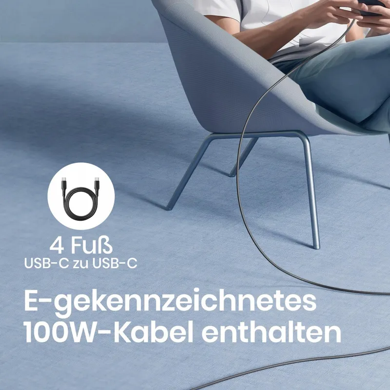 INIU 65W USB C Oplader GaN II 2-Poorts Compact Snelladen — foto 5