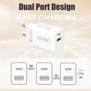 30W USB-C Snellader 2-Poorts PD 3.0 iPhone Galaxy Pixel — miniatuur 4