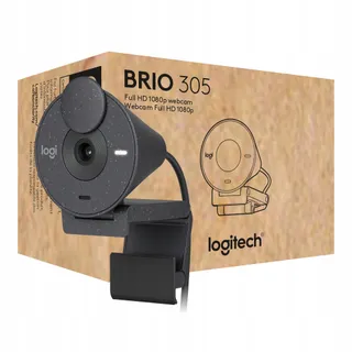 LOGITECH Brio 305 Webcam Full HD 1080P USB-C Microfoon Grafiet — miniatuur 1