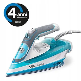 BRAUN TexStyle 5 Stoomstrijkijzer 2600W Freeglide 3D Blauw — miniatuur 2