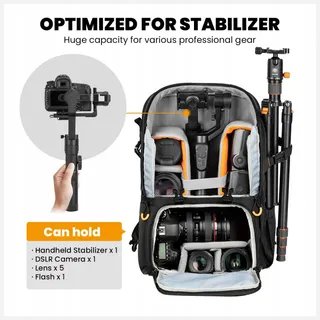 TARION Camerarugzak DSLR SLR Met Laptopvak 15,6 Inch Waterdicht — miniatuur 2