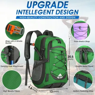 IGOLUMON 40L Lichte Waterdichte Opvouwbare Wandelrugzak — miniatuur 2