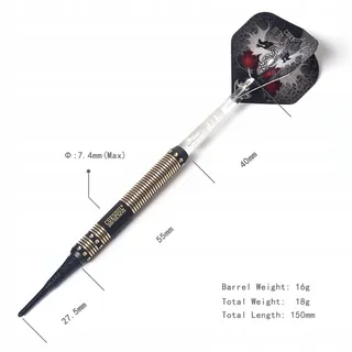 CUESOUL Dragon Deluxe Softdarts Set 16g Luxe Etui — miniatuur 2