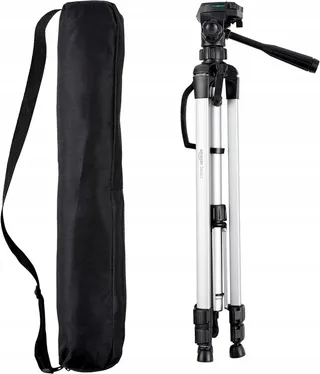 BASICS Statief DSLR Verrekijker 152cm Zwart met Tas