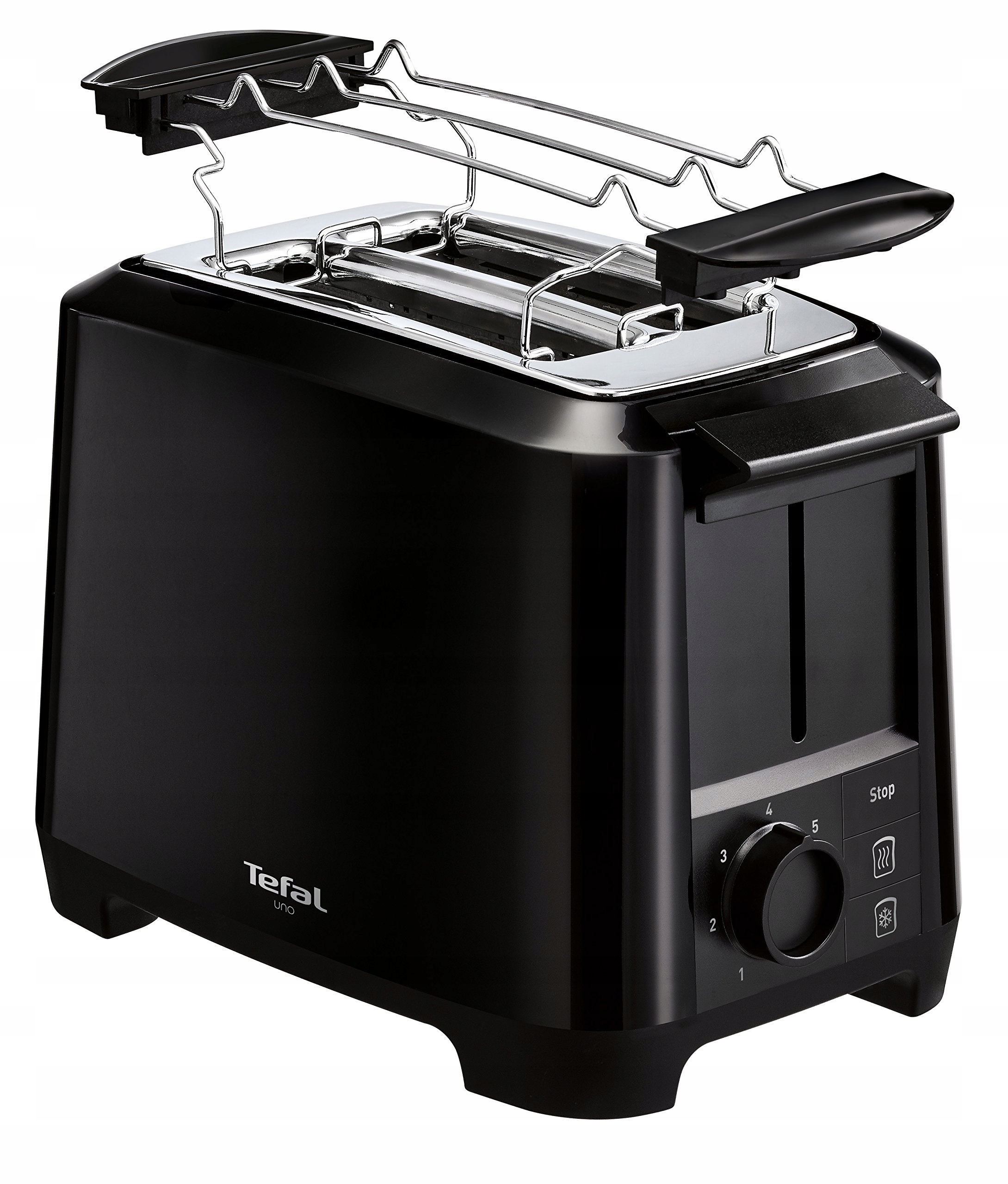 TEFAL Uno TT1408 Broodrooster 7 Bruiningsniveaus 800W Zwart
