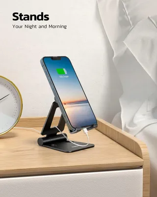 NULAXY Verstelbare Telefoonstandaard Aluminium Smartphones — miniatuur 3