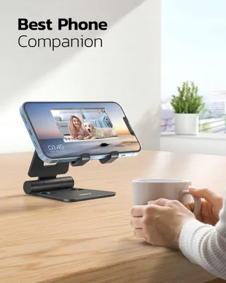 NULAXY Verstelbare Telefoonstandaard Aluminium Smartphones — miniatuur 6