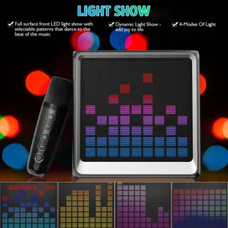 LSMOEO Draagbare Karaoke Kinderen Volwassenen LED Microfoons — miniatuur 8