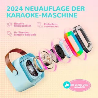 VOLLKLANG Karaokeset Kinderen 2 Microfoons Cadeau — miniatuur 2