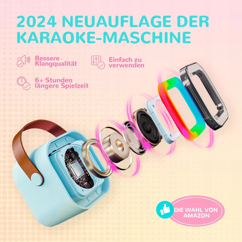 VOLLKLANG Karaokeset Kinderen 2 Microfoons Cadeau — foto 2