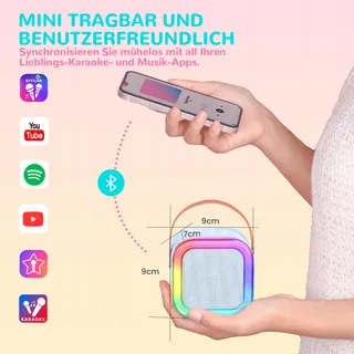 VOLLKLANG Karaokeset Kinderen 2 Microfoons Cadeau — miniatuur 6