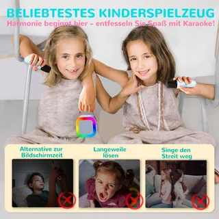 VOLLKLANG Karaokeset Kinderen 2 Microfoons Cadeau — miniatuur 3