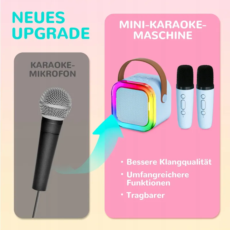 VOLLKLANG Karaokeset Kinderen 2 Microfoons Cadeau — foto 5