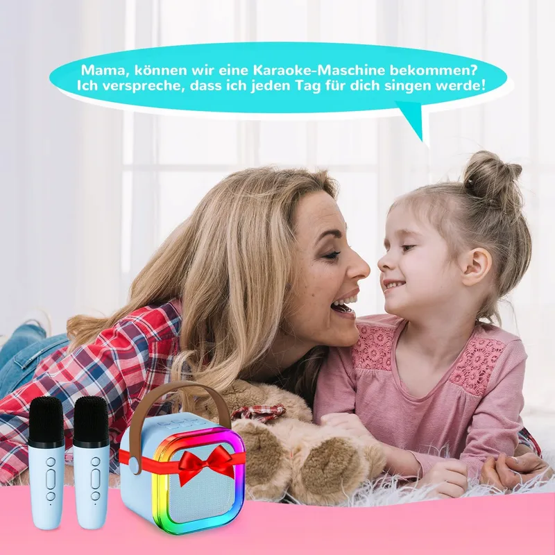 VOLLKLANG Karaokeset Kinderen 2 Microfoons Cadeau — foto 4