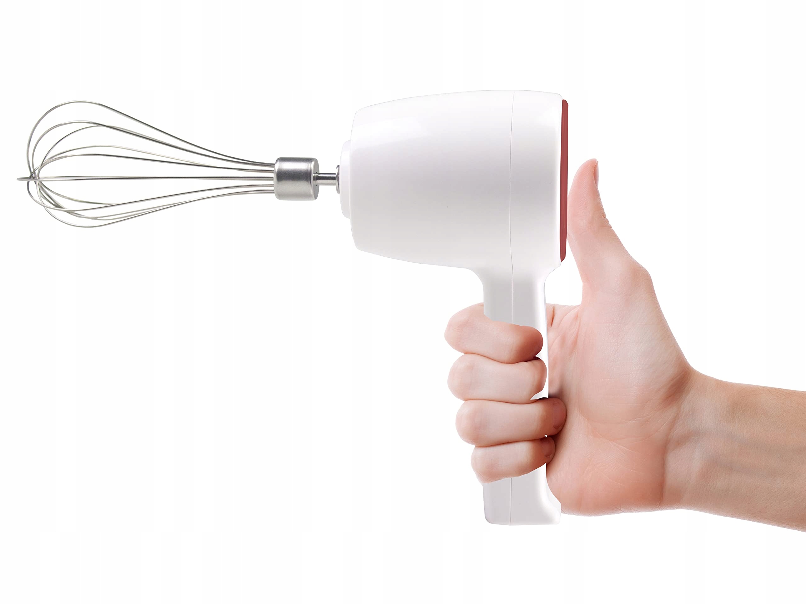 BEPER P102SBA007 Draadloze Handmixer 20W 5 Snelheden Rood Wit